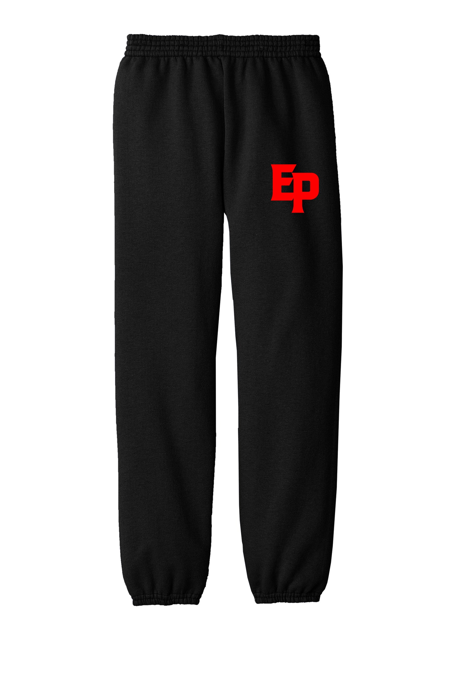 Youth Black Sweatpants Red EP Logo