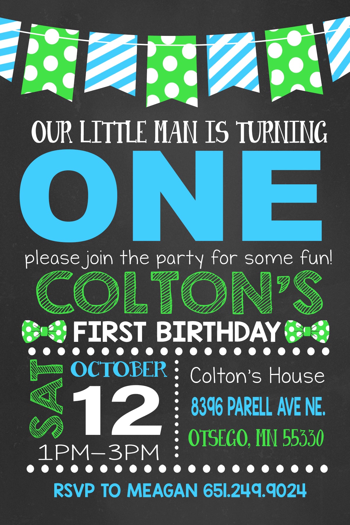 Bow Tie ONE Invitation