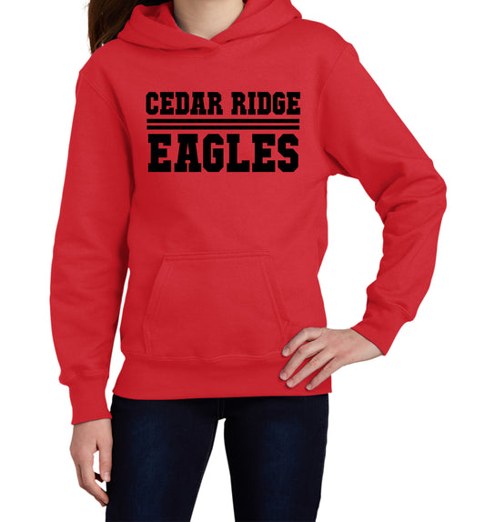 Cedar Ridge Style 1 Hoodie - Double Line (Black Font)