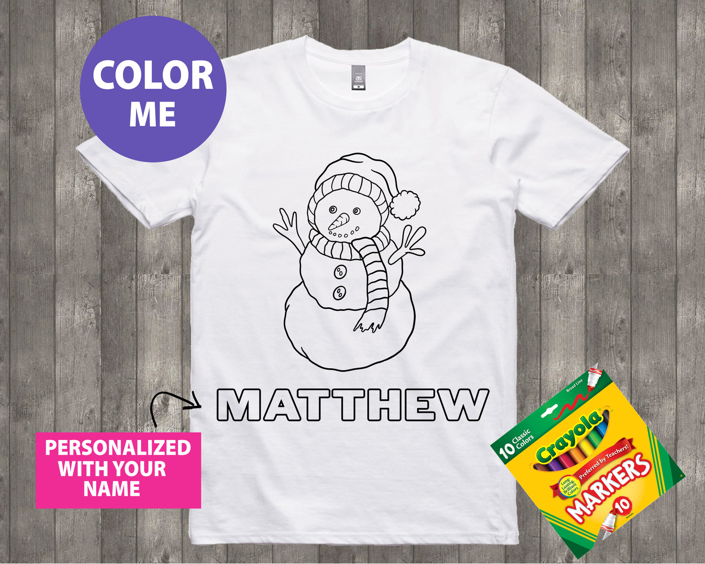 Christmas Coloring Shirt Style 1