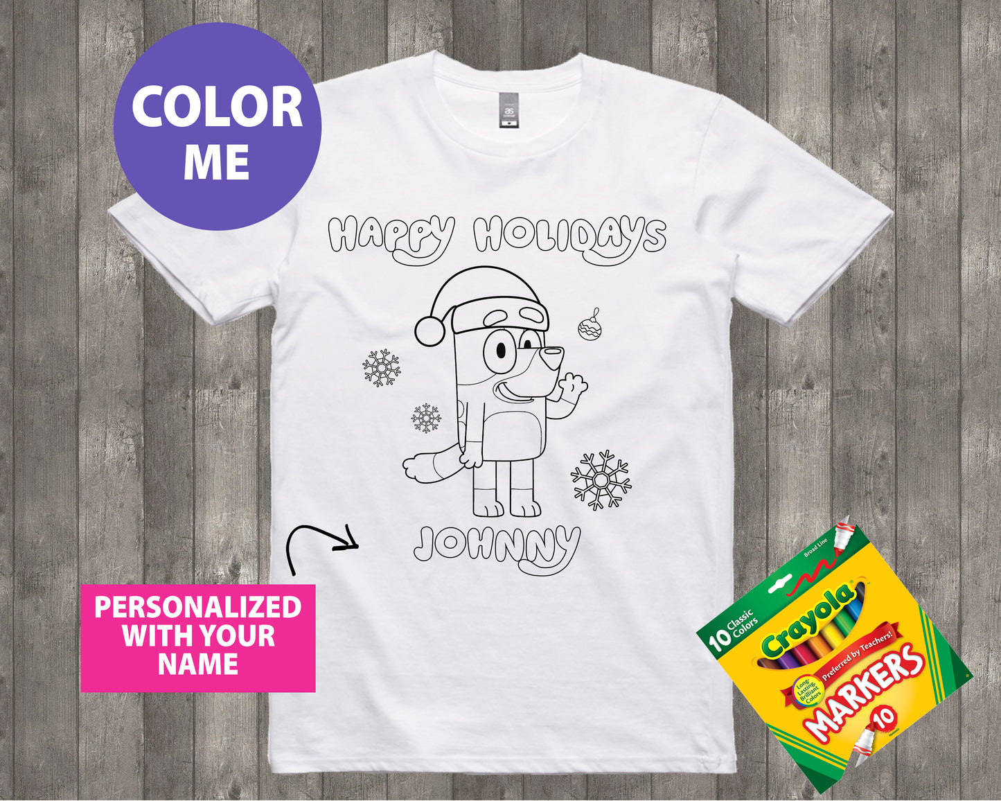 Christmas Coloring Shirt Style 5