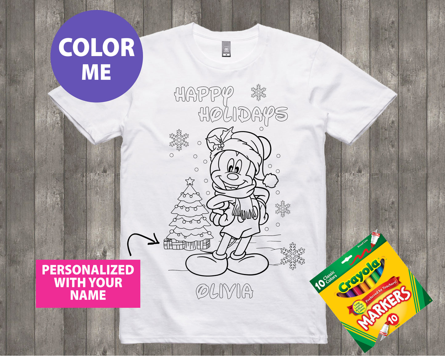 Christmas Coloring Shirt Style 8