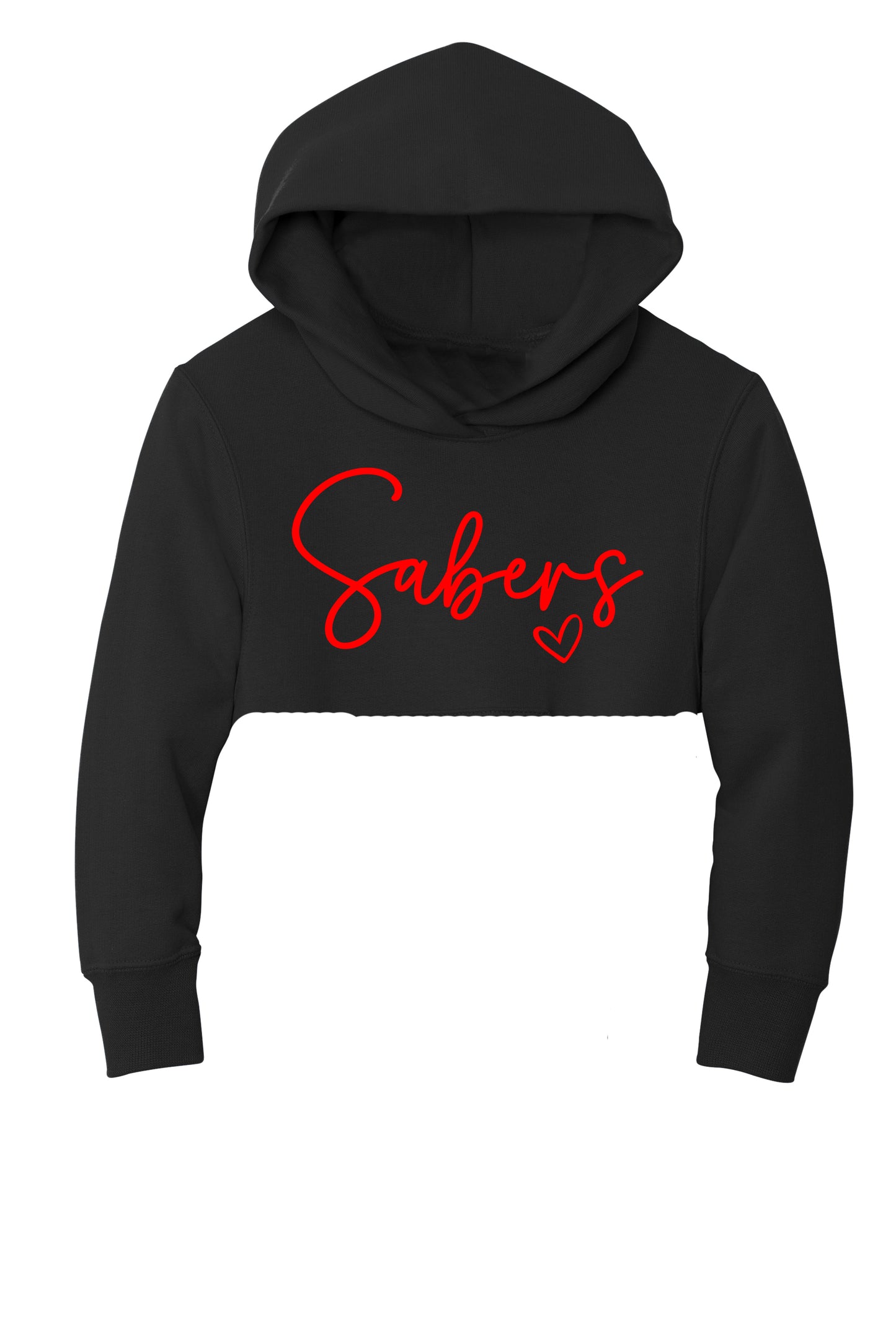 Shakopee Sabers Youth Crop Hoodie