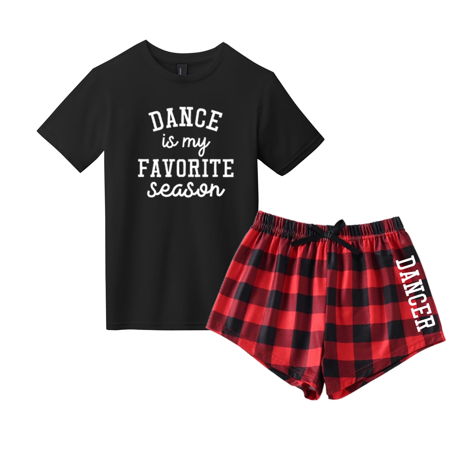 **YOUTH SIZE** Dance is my Favorite Season Tshirt & Short Set