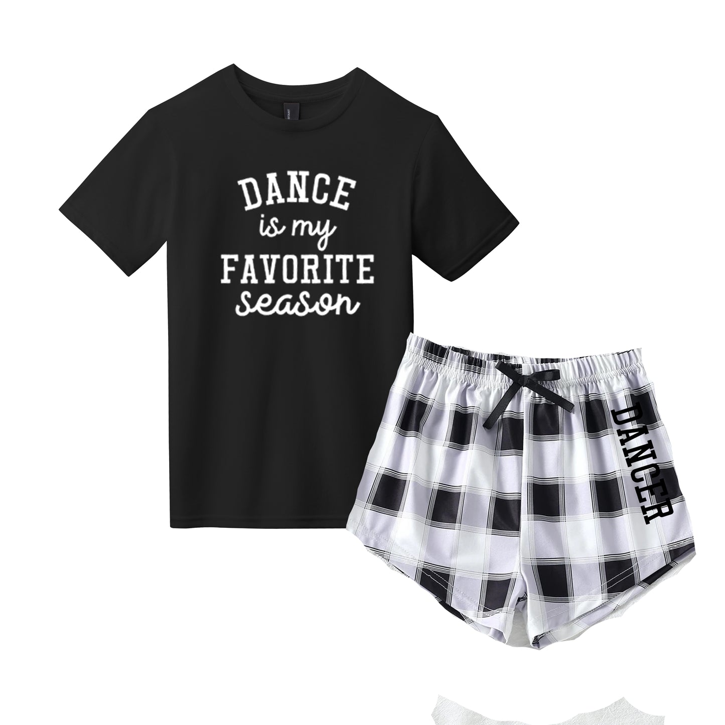 **YOUTH SIZE** Dance is my Favorite Season Tshirt & Short Set