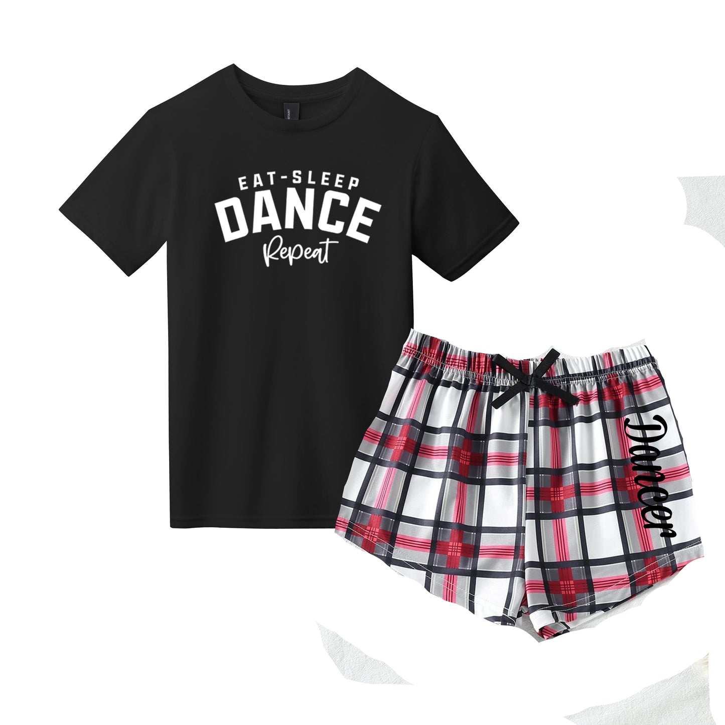 **YOUTH SIZE** Eat Sleep Dance Repeat Tshirt & Short Set