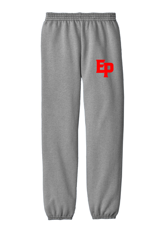 Youth Grey Sweatpants Red EP Logo