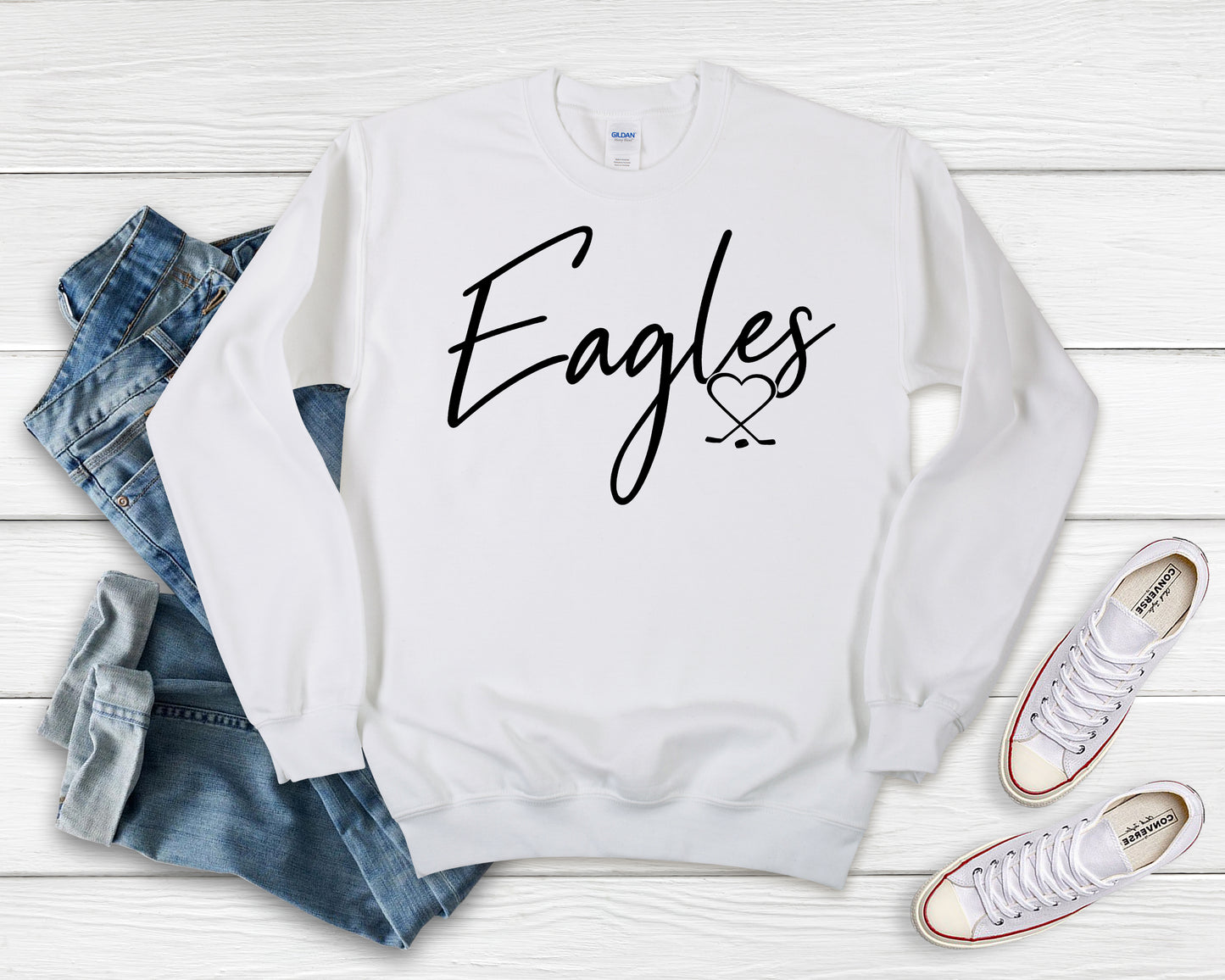 Eagles Hockey Script Shirt