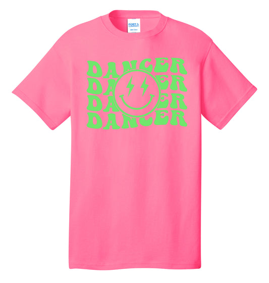 Neon Dancer Smiley Face Shirt