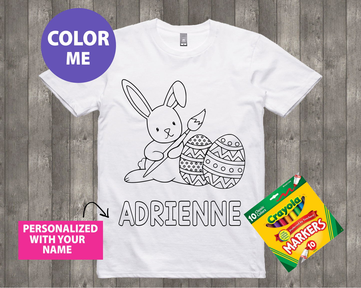 Bunny Egg Coloring Shirt