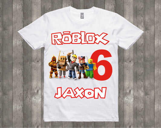 Roblox Personalized Birthday Shirt