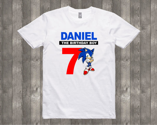 Sonic Personalized Birthday Shirt Style 3