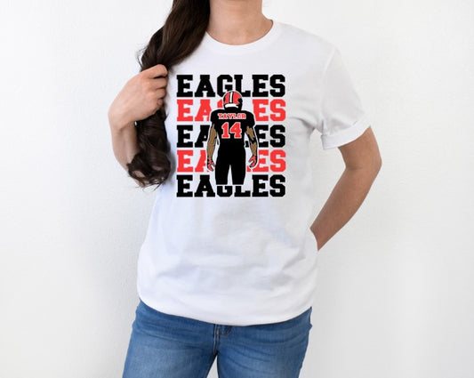 White Eagles Custom Player Football Shirt