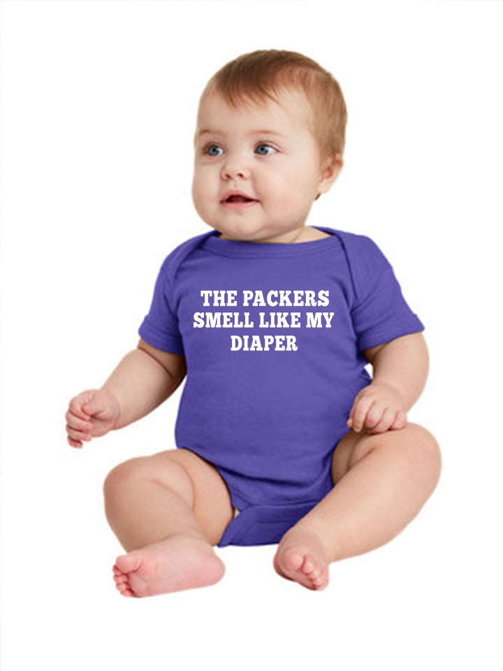 The packers smell like my diaper Onesie