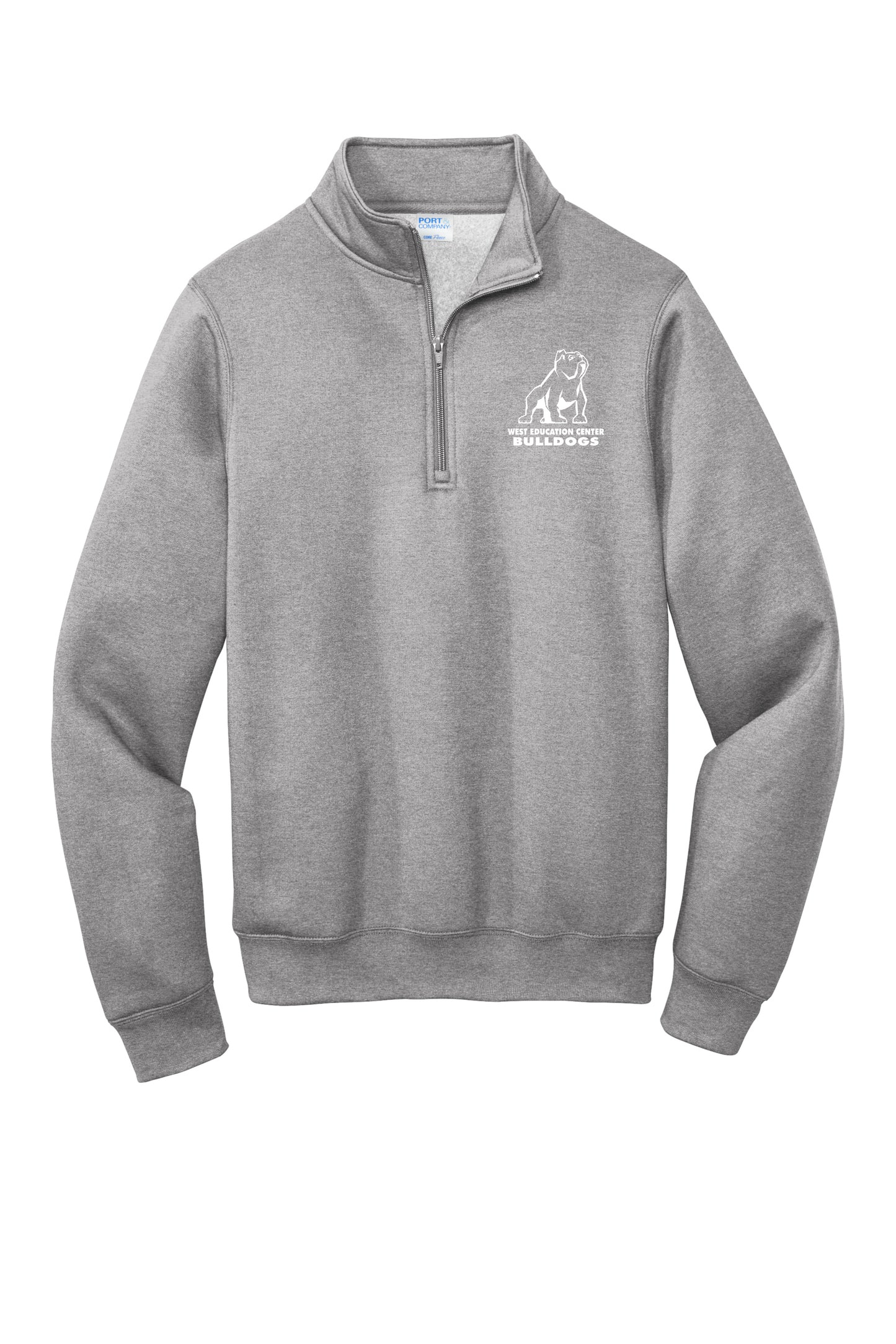 West Education Bulldogs Half Zip Sweatshirt Style 2