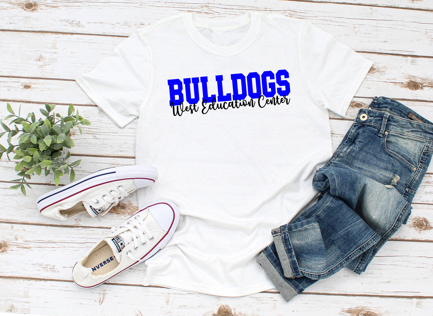 Unisex West Education Bulldogs Tshirt Style 3