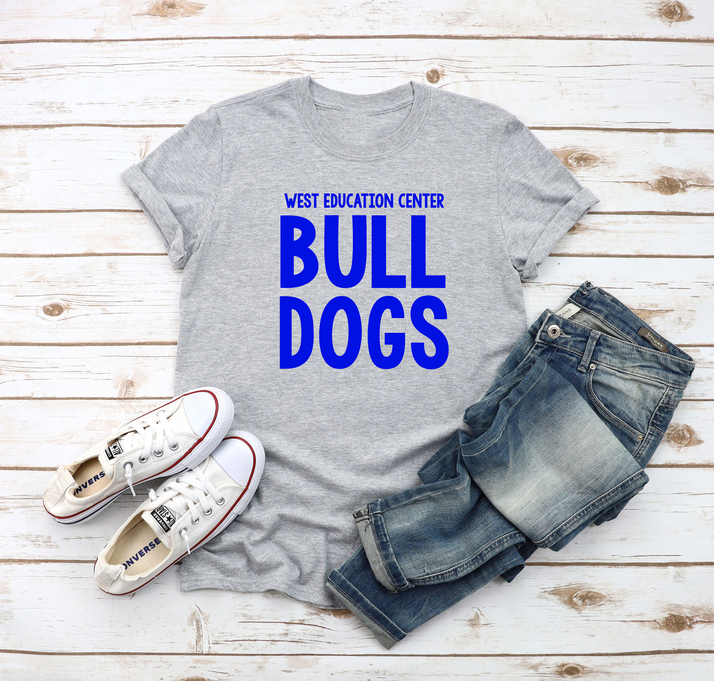 Unisex West Education Bulldogs Tshirt Style 1