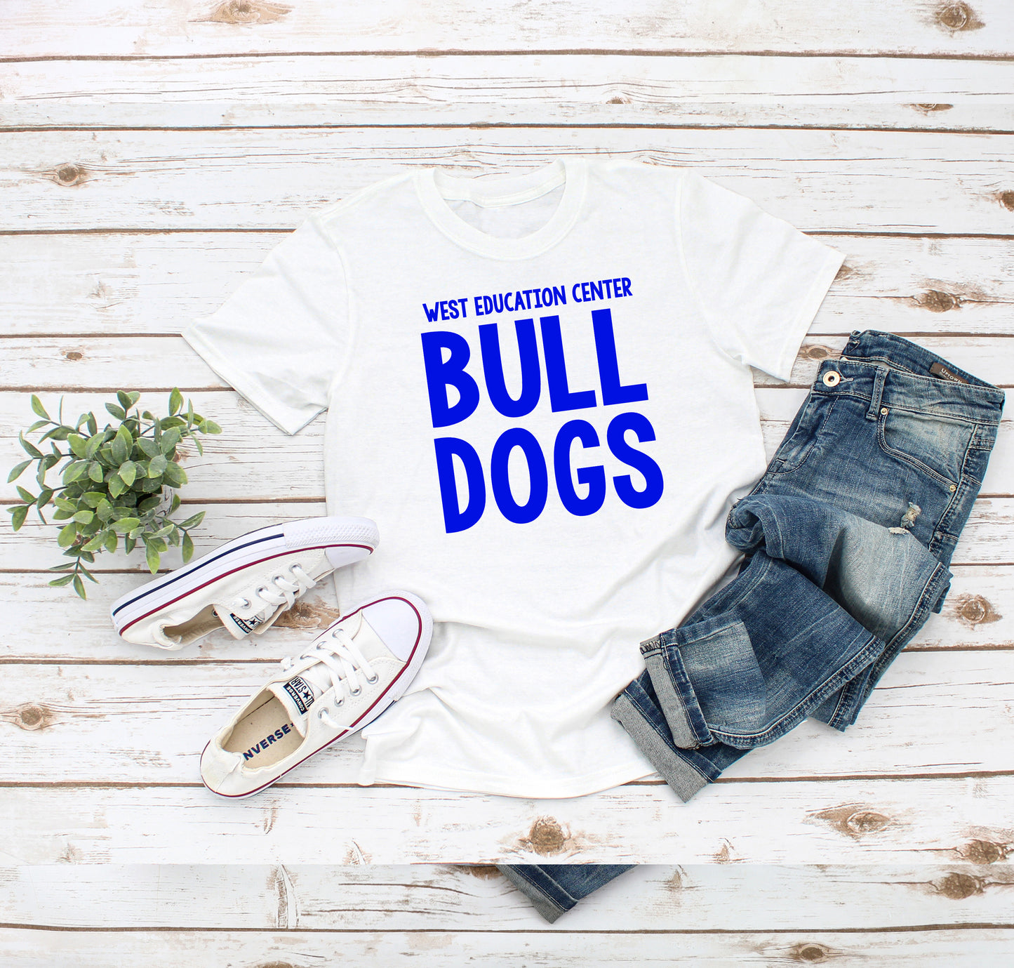 Unisex West Education Bulldogs Tshirt Style 1