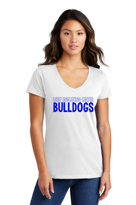 Women's West Education Bulldogs Tshirt Style 2 - Blue Font