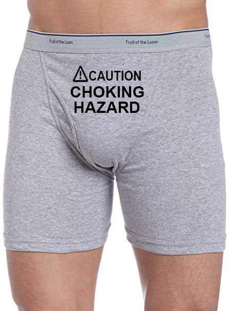 Caution Choking Hazard Boxer Briefs